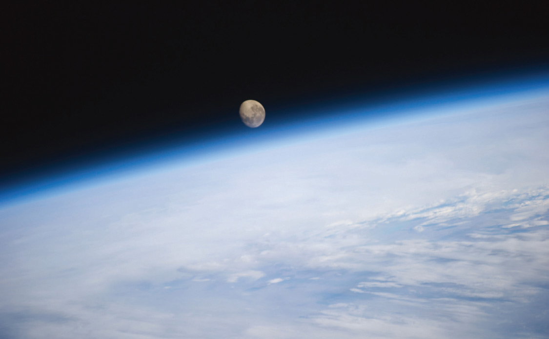 Moon photo by Reid Wiseman‚ courtesy of NASA
