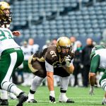 Winnipeg, Manitoba - Manitoba Bisons Football vs UofS Huskies CIS regular season action September 24. Jeff Miller Bison Sports ©2016