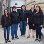 2016-2017 ICE members (L-R) Carly McLellan, Maxine Boulanger, Teekca Spence, Selena Suderman and Chelsey Meade.