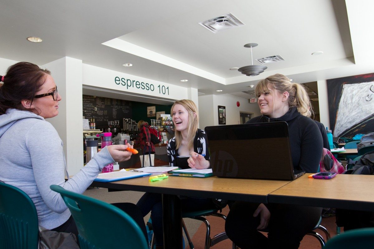 Students at computer