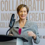 Dr. Josée Lavoie at the Jan. 26, 2018 announcement.