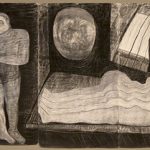 Eva Stubbs, No. 57, Frieze, from the Nude Series, 1994, charcoal and conté on paper.