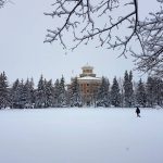 "A little late for snow but that's ok." Beautiful image of campus after Winnipeg's big snowstorm, captured on Instagram by Winnipeg_and_abroad