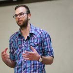 The 3MT final competition is March 21 at 7 p.m. in the Robert B. Schultz Theatre. Matthew Cook, a master’s student in psychology, is one of 13 graduate students who will be presenting their research at the event.