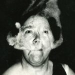 A photo of teleplasm or ectoplasm from the T.G. Hamilton collection in the U of M Libraries' Archives & Special Collections