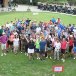All-staff golf tournament photo, 2017
