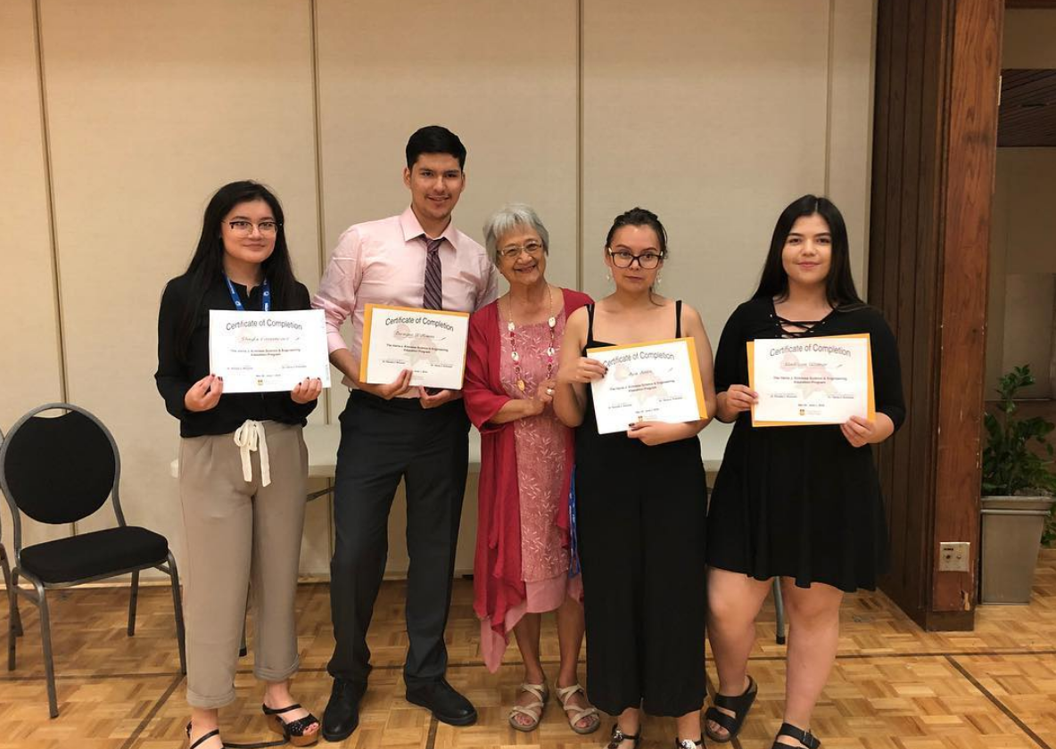 A photo taken by @maddieaurora_ at the Verna J. Kirkness Science and Engineering Education Program celebration dinner.