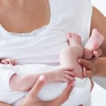 Mother breastfeeding her baby