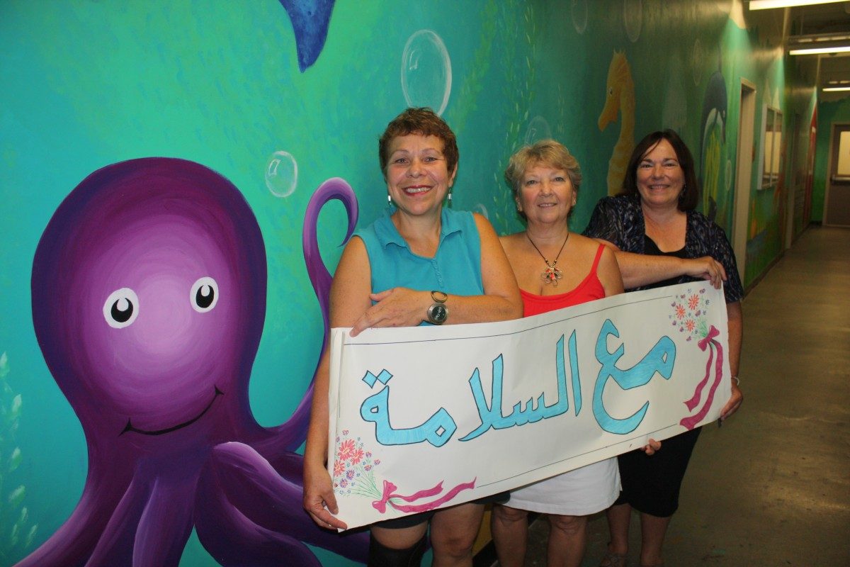 Dedicated staff of PlayCare Marian Siemens, Lori Reuther and Marylynn Childs.