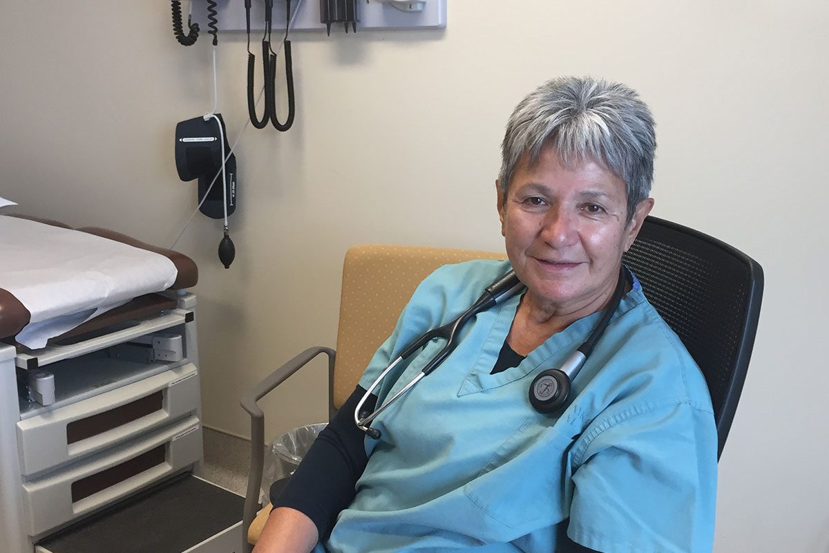 Dr. Marlyn Cook in her office.