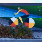 Bike kiosk mural