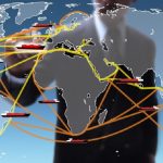 A visual representation of cross-border trade.