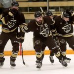 Bison hockey captain Brett Stovin.//Photo: Trevor Hagan