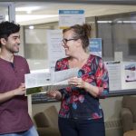 Career Consultant with student