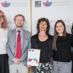 Robson Hall alumna Meghan Campbell [LLB/08] (far left) stands with University of Oxford colleagues (from left) Tom Lowenthal (Managing Editor, Oxford Human Rights Hub (OxHRH), DPhil Candidate Oxford University); Sandy Fredman (Director, OxHRH and Rhodes Professor of the Laws of British Commonwealth and the US); Helen Taylor (Research Director, OxHRH, DPhil Candidate Oxford University); Kira Allmann (Communications Director, OxHRH and Post-Doctoral Fellow at Oxford University)