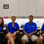 A photo of four Mini U supervisors, including Raisa Hasanally