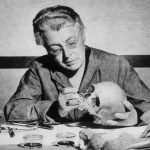 Frances G. McGill [MD/1915] was Canada’s first female forensic pathologist. She is shown here in the Winnipeg Evening Tribune on Oct 22, 1955. // University of Manitoba Archives & Special Collections