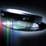 The Microsoft Hololens used in Pourang Irani’s lab for creating mixed reality interfaces for ubiquitous analytics. // Photo: Mike Latschislaw