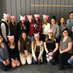 Group photo of Students from R. D. Parker Collegiate visiting Women's and Gender Studies at the U of M