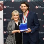 Debra Jonasson-Young, director of the Stu Clark Centre for Entrepreneurship, and Keegan Slijker, founder and head coach of FItness Up North