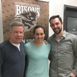 (L-R) Brian Dobie, Kelsey Wog and Brett Stovin.