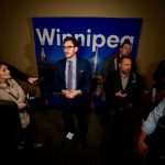 Matt Schaubroeck [MBA/17] in an interview during the Whiteout Street Parties in 2018. // Photo by Tyler Walsh