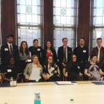 Group of Arts students prior to presenting their research