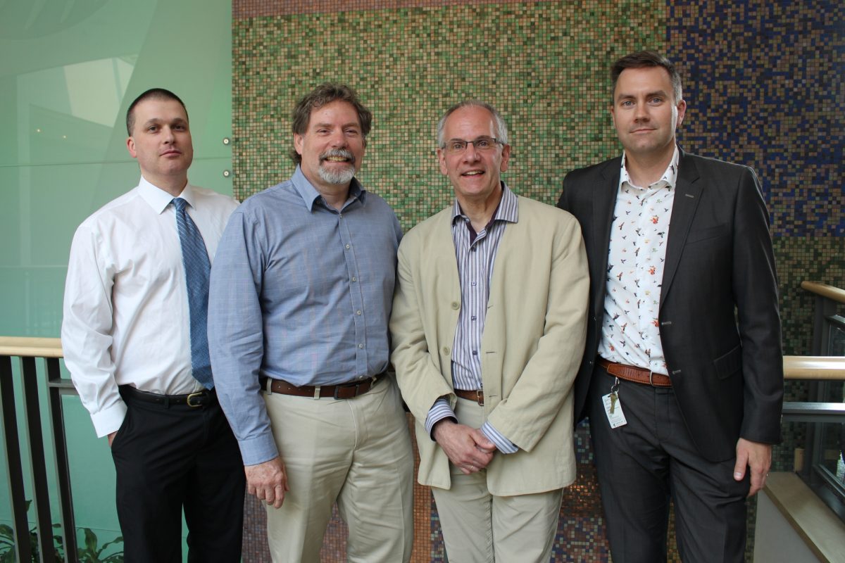 U of M collabators Drs. Ted Lakowski, Donald Miller, Thomas Klonisch and Marshall Pitz