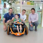 Shea Hunt (3rd from Left) at the Rehabilitation Centre for Children