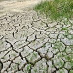 Pixabay image of mud, grey and deeply cracked from drought.