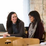 Indigenous students in Migizii Agamik