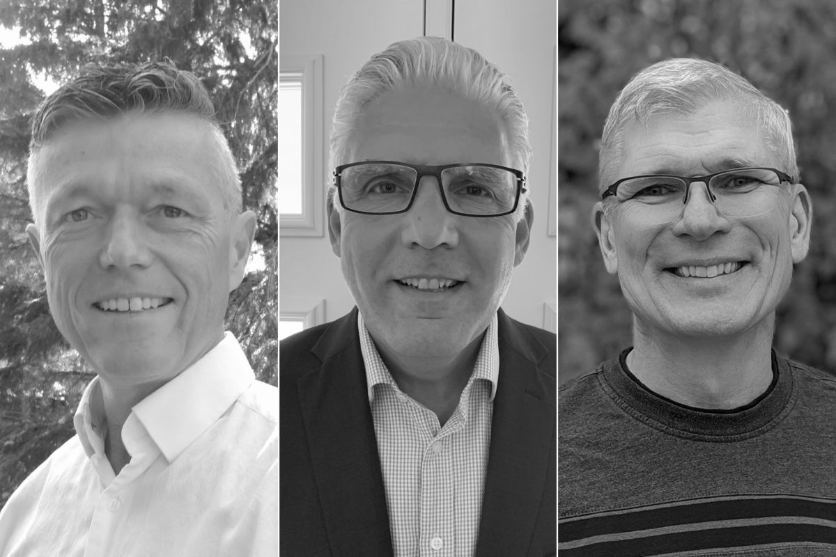 Left to right James Dietrich, Doug McNeil and James White