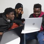 Students at computer