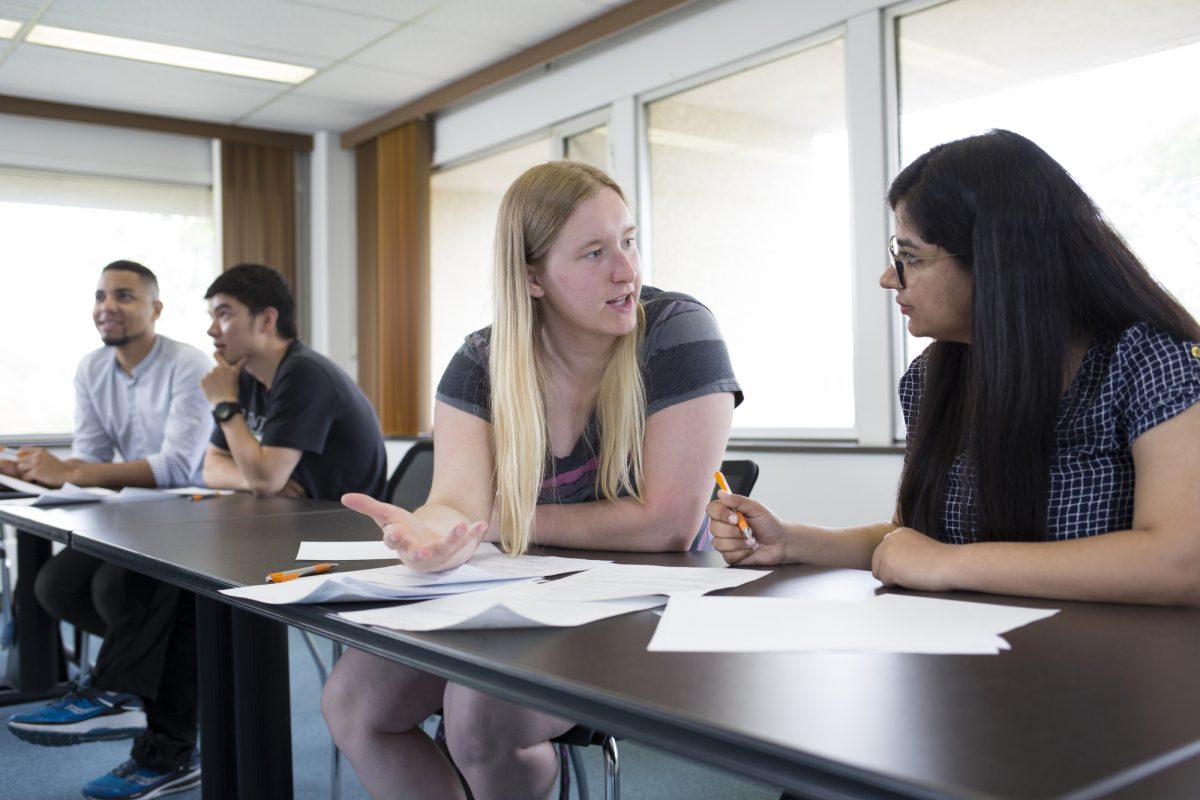 Students in Networking Workshop