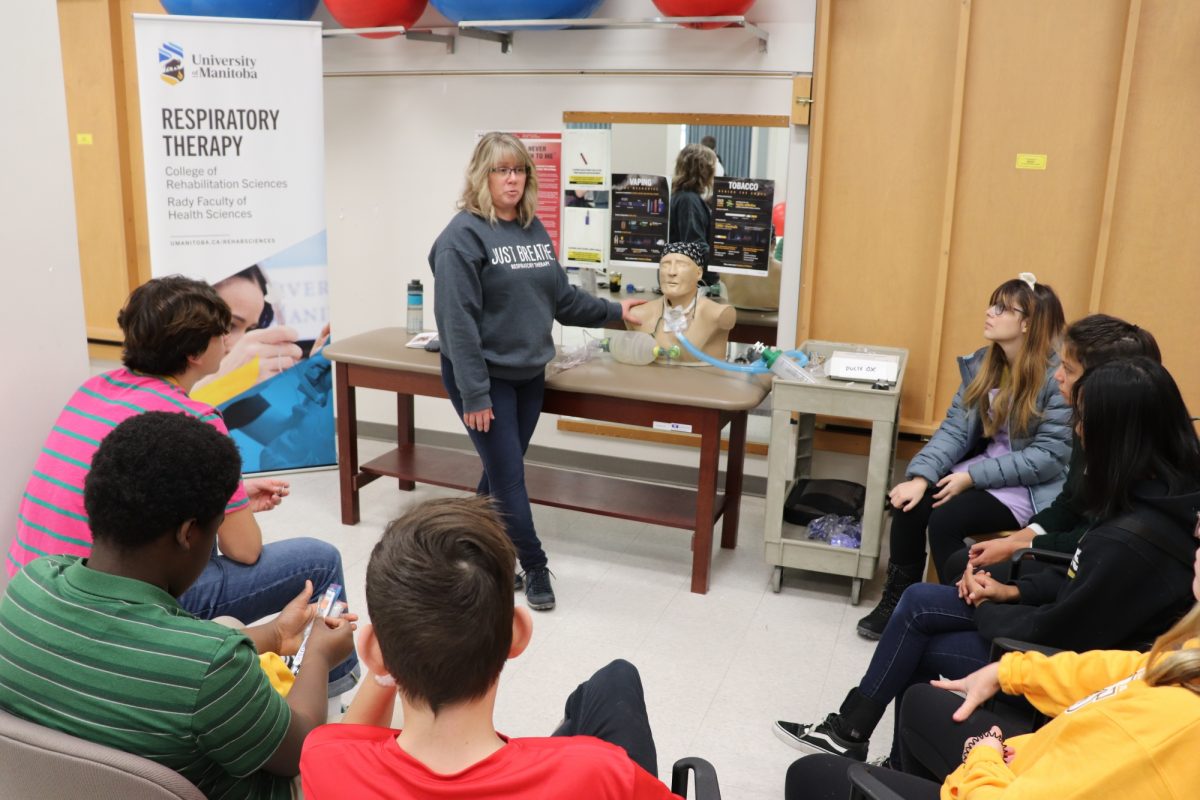 group of students at a Take Our Kid to Work event