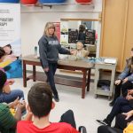 group of students at a Take Our Kid to Work event