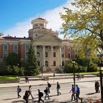 The administration building at the University of Manitoba