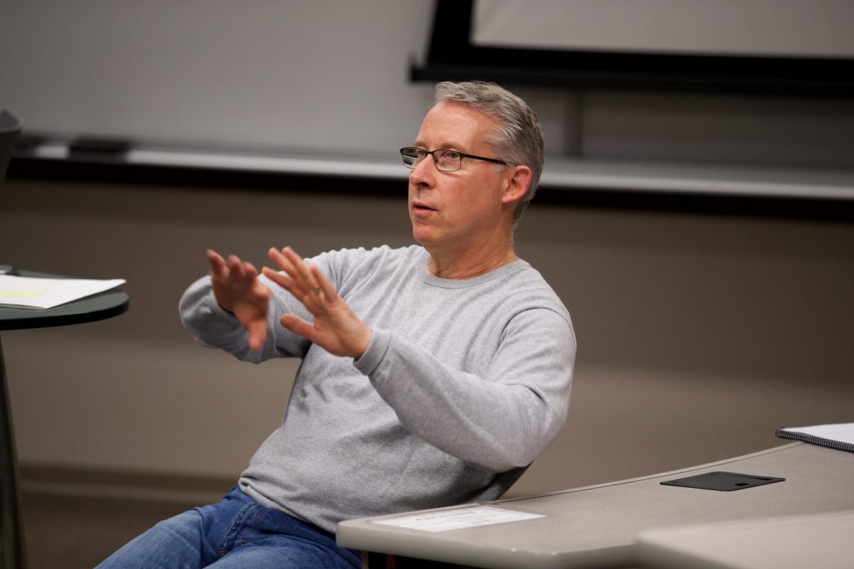 Paul Mahon speaks to PSLP participants