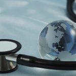 Stethoscope and globe