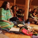 People sitting at Turtle Lodge