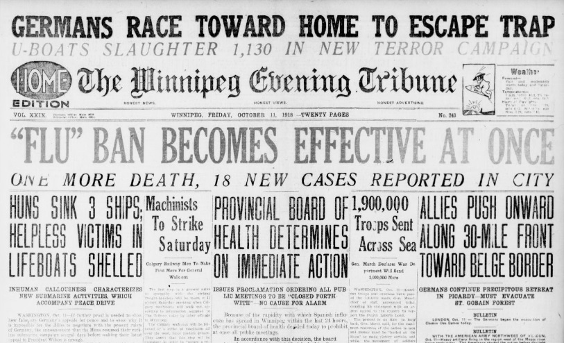 Winnipeg Tribune Oct 11 1918