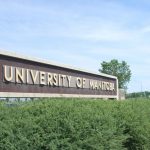 University of Manitoba sign, facing Pembina Highway on Fort Garry campus.