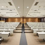 The Harry Walsh O.C., Q.C. Moot Courtroom when it was newly remodeled. Photo by David Lipnowski.