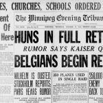 Front page with headlines on Flu pandemic