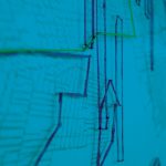 Public Design Unit (PDU), I am here: Mapping Detroit Water Shut-offs (detail), Projection Map Museum of Contemporary Art Detroit | Photo: PDU