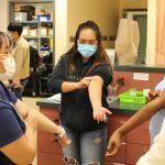 Nursing students at orientation