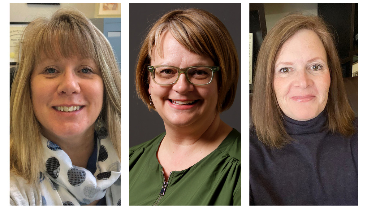 Rehabilitation Sciences instructors Sandra Biesheuvel, Liz Harvey and Susan Hales.