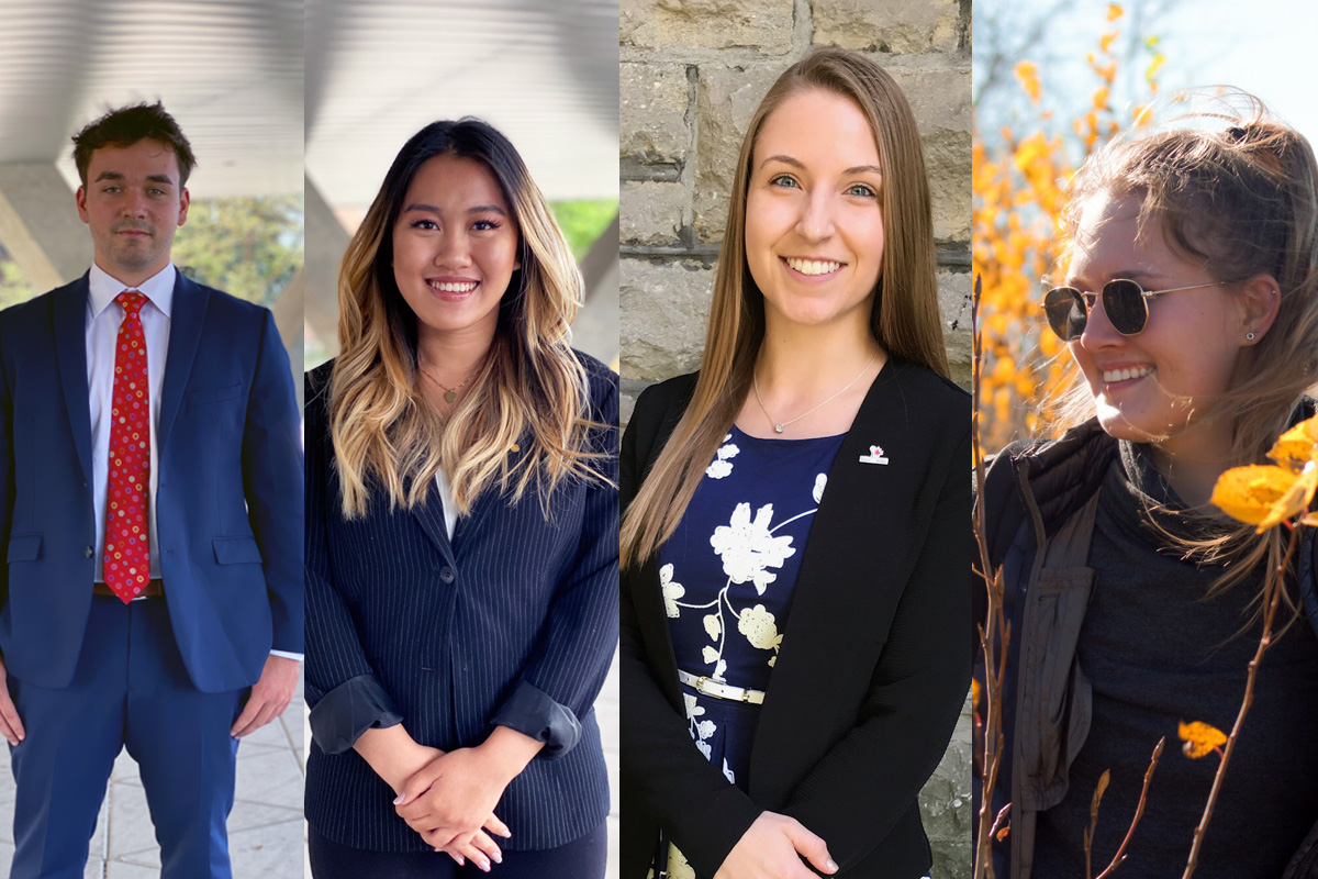 A picture of the four Apser, undergraduate team members.