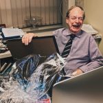 Professor Irvine was presented with a Lordship in thanks for teaching Law for 50 years.