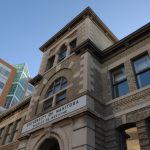 A photo of one of the original buildings on the Bannatyne campus.